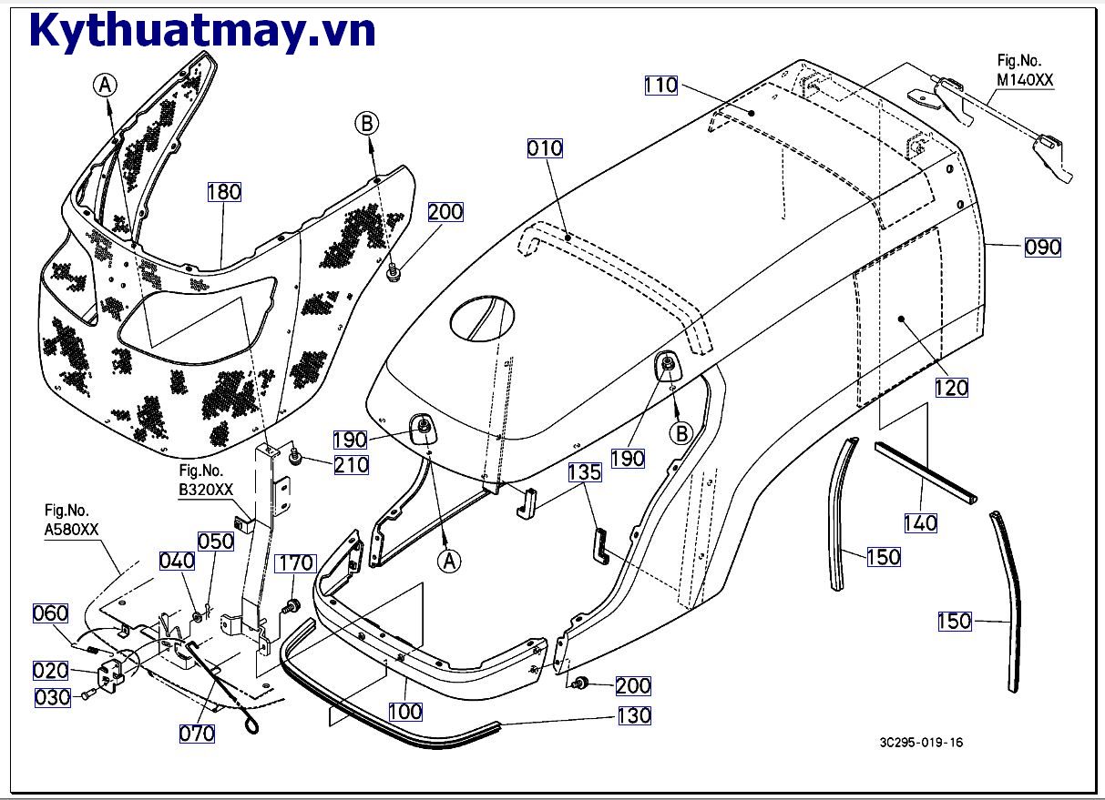 Nắp đậy máy/ Ca bô